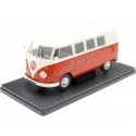 Cochesdemetal.es 1962 Volkswagen Kombi T1 Rojo Blanco "Coches Inolvidables" 1:24 Editorial Salvat ES52