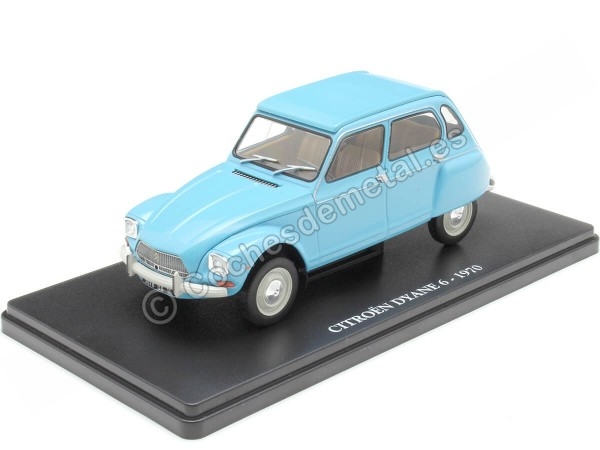 Cochesdemetal.es 1970 Citroen Dyane 6 Azul Claro "Coches Inolvidables" 1:24 Editorial Salvat ES56