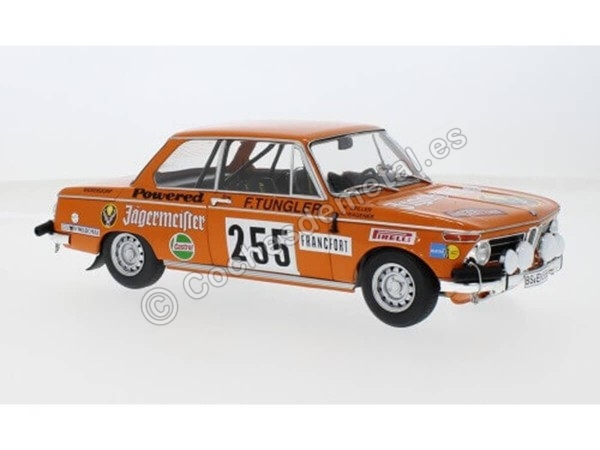 Cochesdemetal.es 1973 BMW 2002 (E20) Jägermeister Nº255 Stiller/Wagener Rally Monte Carlo 1:18 IXO Models 18RMC165.22