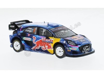 Cochesdemetal.es 2023 Ford Puma Rally1 Nº8 Tänak/Järveoja Ganador Rally Chile 1:43 IXO Models RAM906.22