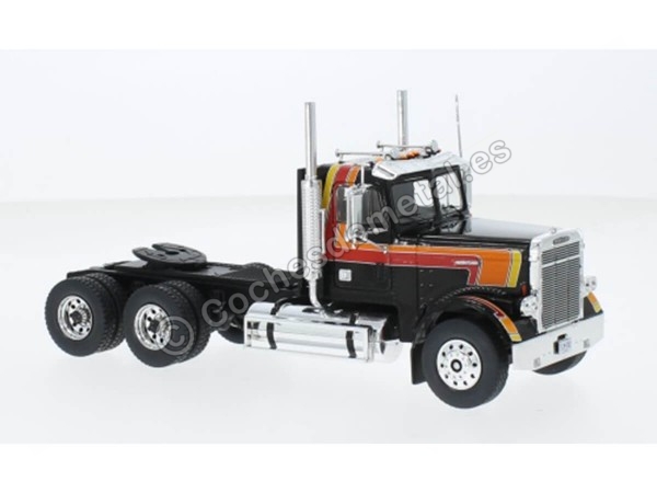 Cochesdemetal.es 1977 Freightliner FLC 120 64 T Negro Decorado 1:43 IXO Models TR186.22