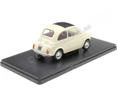 Cochesdemetal.es 1960 Fiat Nuova 500D Crema "Coches Inolvidables" 1:24 Editorial Salvat ES31 2