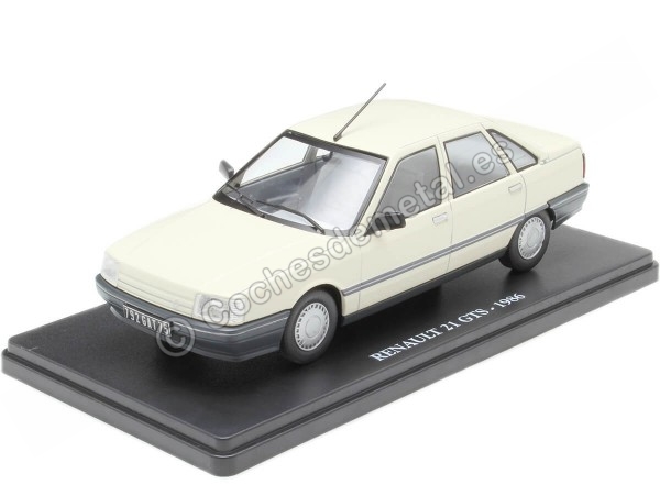 Cochesdemetal.es 1986 Renault 21 GTS Crema "Coches Inolvidables" 1:24 Editorial Salvat ES46