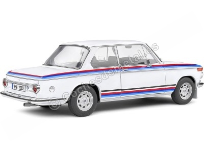 Cochesdemetal.es 1971 BMW 2002 Tii Turbo Evocation Blanco Decorado 1:18 Solido S1808602 2