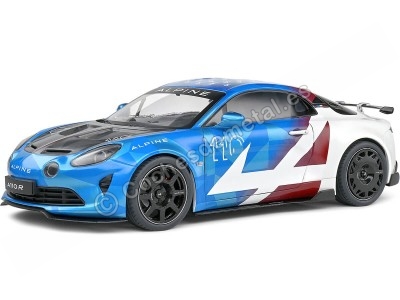 Cochesdemetal.es 2023 Alpine A110 Radicale US Racing Azul/Blanco/Rojo Decorado 1:18 Solido S1801627