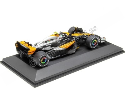 Cochesdemetal.es 2023 McLaren MCL60 Nº4 Lando Norris GP F1 Gran Bretaña 1:43 Solido S4317801 2