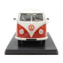 Cochesdemetal.es 1962 Volkswagen Kombi T1 Rojo Blanco "Coches Inolvidables" 1:24 Editorial Salvat ES52