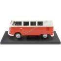 Cochesdemetal.es 1962 Volkswagen Kombi T1 Rojo Blanco "Coches Inolvidables" 1:24 Editorial Salvat ES52