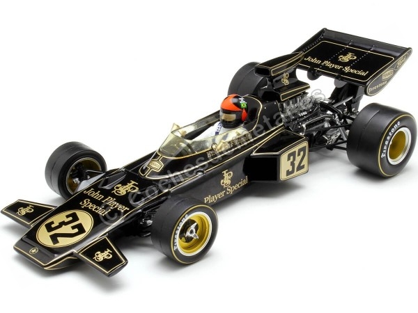 Cochesdemetal.es 1972 Lotus Type 72D Nº32 Emerson Fittipaldi Ganador GP F1 Bélgica y Campeón del Mundo 1:18 Quartzo 18282