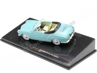 1955 Volkswagen Karmann Ghia Turquesa 1:43 Modèles IXO CLC563N.22 2