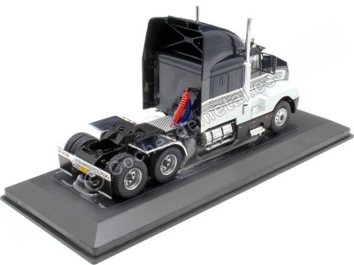 Cochesdemetal.es 1986 Cabeza Tractora Kenworth T600A Azul Oscuro Metalizado/Blanco 1:43 IXO Models TR183.22 2