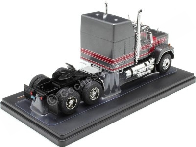 Cochesdemetal.es 1985 Cabeza Tractora Mack Superliner Magnum Gris Metalizado Decorado 1:43 IXO Models TR187.22 2