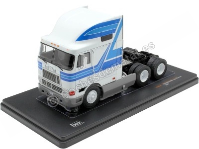 Cabeza Tractora International Eagle Cabover Blanco/Azul 1:43 - Répli