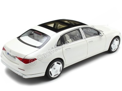 Cochesdemetal.es 2021 Mercedes-Maybach S680 4Matic V12 (X223) Blanco Diamante Metalizado 1:18 Norev HQ 183918 2