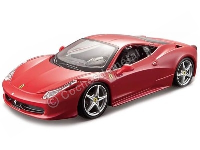 Cochesdemetal.es 2010 Ferrari 458 Italia Rosso Corsa "Metal Kit" 1:24 Maisto 39113 2