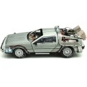 CARSDEMETAL.ES 1989 Dellorean DMC 12 avec accessoires et lumières "Trilogy Back to the Future" 1:18 Hot Wheels Super Elite Bly44