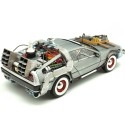 Cochesdemetal.es 1989 DeLorean DMC 12 con Accesorios y Luces "Trilogía Regreso al Futuro" 1:18 Hot Wheels Super Elite BLY44