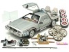 Cochesdemetal.es 1989 DeLorean DMC 12 con Accesorios y Luces "Trilogía Regreso al Futuro" 1:18 Hot Wheels Super Elite BLY44