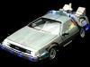 CARSDEMETAL.ES 1989 Dellorean DMC 12 avec accessoires et lumières "Trilogy Back to the Future" 1:18 Hot Wheels Super Elite Bly44