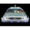 Cochesdemetal.es 1989 DeLorean DMC 12 con Accesorios y Luces "Trilogía Regreso al Futuro" 1:18 Hot Wheels Super Elite BLY44