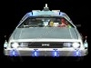 CARSDEMETAL.ES 1989 Dellorean DMC 12 avec accessoires et lumières "Trilogy Back to the Future" 1:18 Hot Wheels Super Elite Bly44