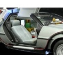 Cochesdemetal.es 1989 DeLorean DMC 12 con Accesorios y Luces "Trilogía Regreso al Futuro" 1:18 Hot Wheels Super Elite BLY44