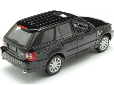 Cochesdemetal.es 2006 Land Rover Range Rover Sport Negro 1:18 Bburago 12069 2