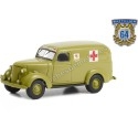 Cochesdemetal.es 1939 Chevrolet Panel Truck Ambulancia Armada Americana "Battalion 64 Series 3" 1:64 Greenlight 61030A