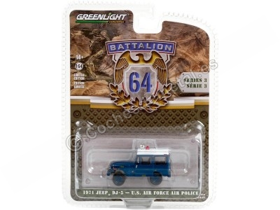 Cochesdemetal.es 1971 Jeep DJ-5 Ejército del Aire "Battalion 64 Series 3" 1:64 Greenlight 61030D 2