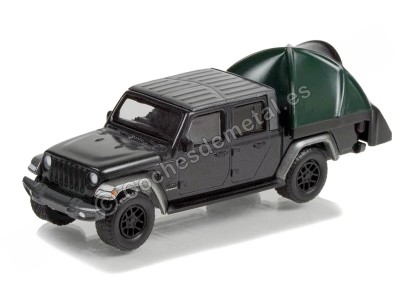 Cochesdemetal.es 2021 Jeep Gladiator High Altitude "The Great Outdoors Series 2" Gris Metalizado 1:64 Greenlight 38030E