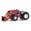 Cochesdemetal.es 1950 Tractor Ford 8N con Pala Frontal "Down on the Farm Series 8" Rojo/Azul 1:64 Greenlight 48080A