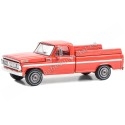 Cochesdemetal.es 1970 Ford F-100 Farm & Ranch Special "Down on the Farm Series 8" Rojo 1:64 Greenlight 48080B