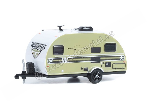 Cochesdemetal.es 2017 Caravana Winnebago Winne Drop Decoración Ejército "Hitched Homes series 13" 1:64 Greenlight 34130E