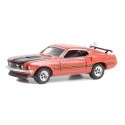 Cochesdemetal.es 1969 Ford Mustang Fastback Custom "Barrett Jackson Series 11" Rojo/Negro 1:64 Greenlight 37270C