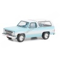 Cochesdemetal.es 1984 Chevrolet K5 Blazer "Barrett Jackson Series 11" Azul/Blanco 1:64 Greenlight 37270D