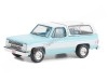 Cochesdemetal.es 1984 Chevrolet K5 Blazer "Barrett Jackson Series 11" Azul/Blanco 1:64 Greenlight 37270D