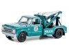 Cochesdemetal.es 1967 Chevrolet C-30 Grúa Policía de Nueva York (NYPD) "Dually Drivers Series 12" Verde 1:64 Greenlight 46120A