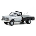 Cochesdemetal.es 1985 Dodge Ram W350 Power Ram "Dually Drivers Series 12" Plateado/Negro 1:64 Greenlight 46120B