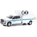 Cochesdemetal.es 2021 Dodge Ram 3500 Servicio Goodyear + Ruedas "Dually Drivers Series 12" Blanco 1:64 Greenlight 46120F