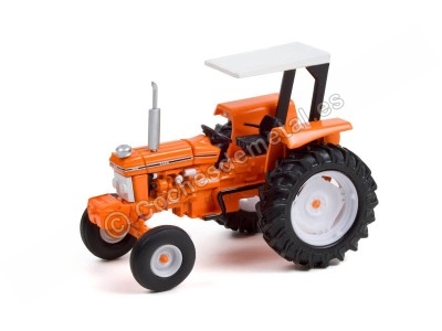 Cochesdemetal.es 1989 Tractor Ford 6610 Techado "Down on the Farm Series 6" Naranja/Blanco 1:64 Greenlight 48060E