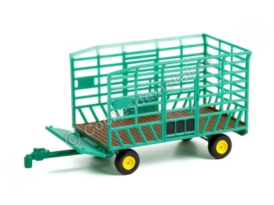 Cochesdemetal.es 1980 Remolque para Fardos "Down on the Farm Series 6" Verde 1:64 Greenlight 48060F