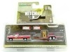 Cochesdemetal.es 1982 GMC K-2500 Sierra Grande + Remolque de Vehículos The Busted Knuckle "Hitch & Tow Series 25" 1:64 Greenl...