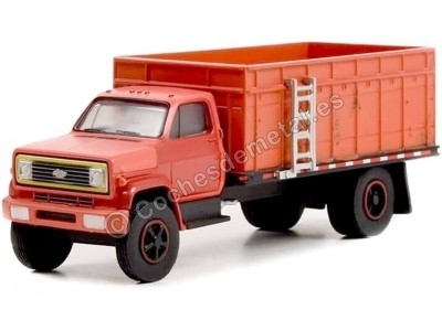 Cochesdemetal.es 1980 Camión Chevrolet C-70 Camión de Grano "Super Duty Trucks Series 15" Rojo Sucio 1:64 Greenlight 45150A