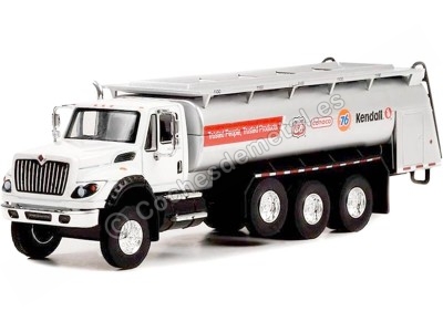 Cochesdemetal.es 2018 Camión International WorkStar Con Cisterna "Super Duty Trucks Series 15" Blanco/Plateado 1:64 Greenligh...