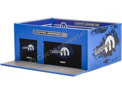 Cochesdemetal.es Taller Mecánico con Doble Puerta y Equipado con Armarios "Mopar" 1:64 Greenlight 57093 2