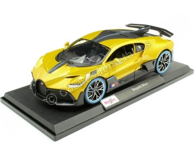 Cochesdemetal.es 2018 Bugatti Divo Gold/Carbono 1:18 Maisto 11045