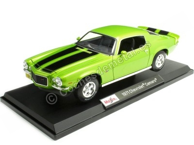 Cochesdemetal.es 1971 Chevrolet Camaro Verde Metalizado 1:18 Maisto 31131