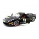 2012 Ferrari 458 Challenge Negro Mate 1:18 Hot Wheels BCT90 Cochesdemetal 10 - Coches de Metal 