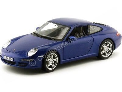 Cochesdemetal.es 2006 Porsche 911 Carrera S Azul Metalizado 1:18 Maisto 31692