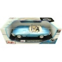 Cochesdemetal.es 1961 Jaguar Type "E" Cabriolet Azul Metalizado 1:18 Maisto 30165